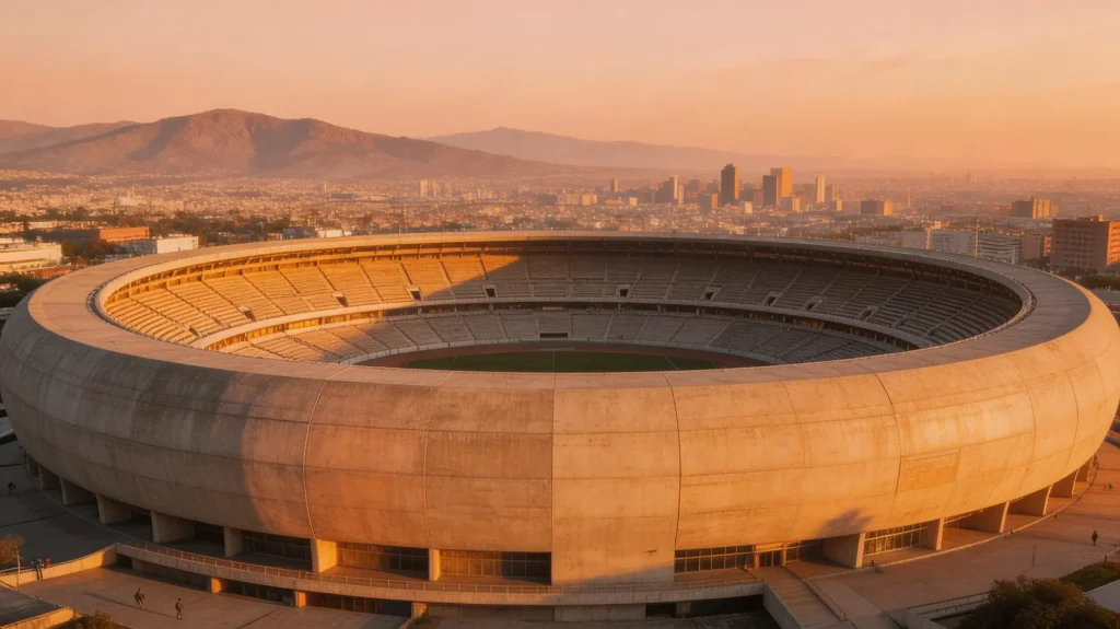 Estadio Azteca in Mexico City, host of the 2026 World Cup opening match