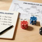 Bankroll management strategy visualised for the 39-day 2026 FIFA World Cup tournament